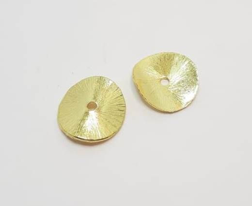 Gold plated Brush Beads - 15000