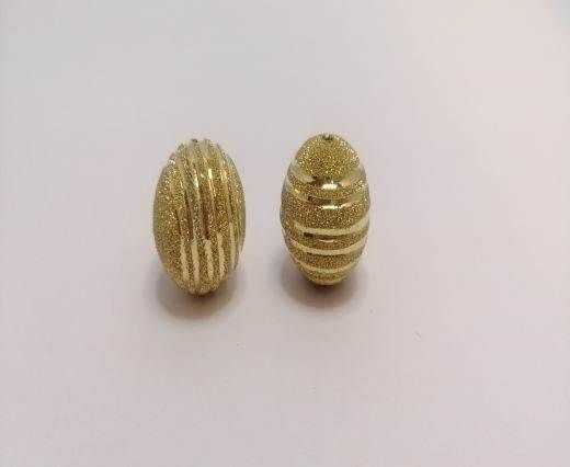 Gold Shinny beads - 16018