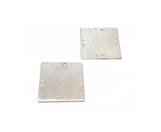 Silver plated Brush Beads - 3003