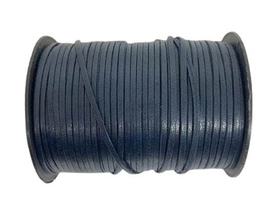 Flat Wax Cotton Cords - 3mm - Navy Blue