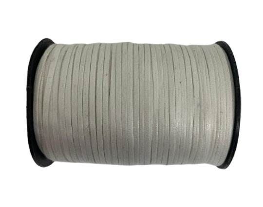 Flat Wax Cotton Cords - 3mm - White