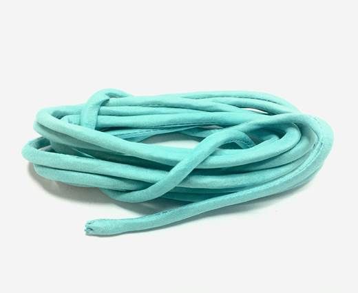 Real silk cords with inserts - 4 mm - Mint