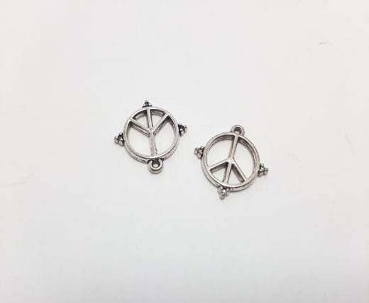 Antique Silver Plated beads - 44326