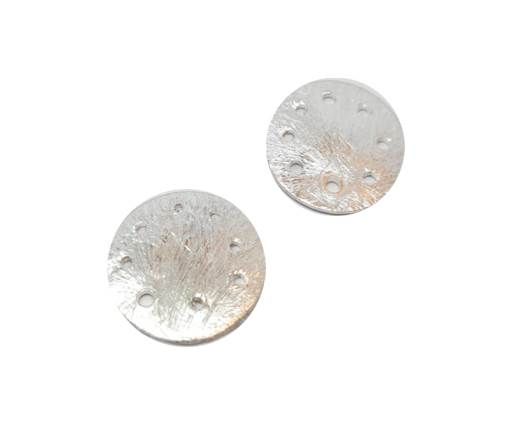 Silver plated Brush Beads - 7752