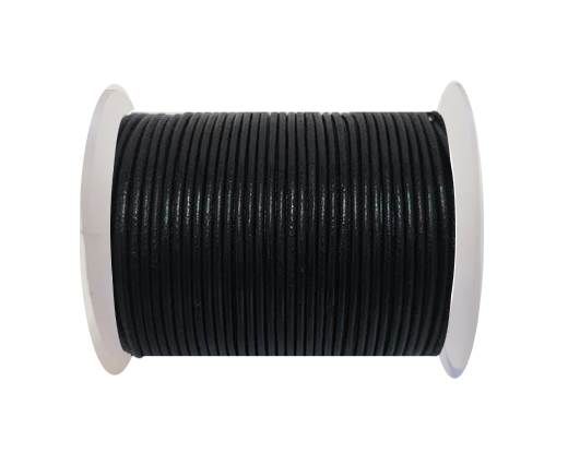 Cordoncino di cuoio-2mm - SE/R/02-Nero