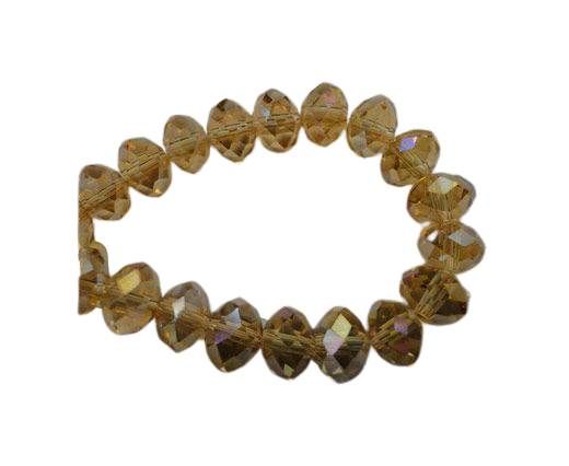 Faceted Glass Beads-3mm-Topaz-AB