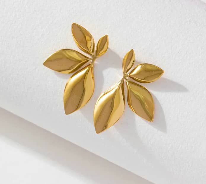 Stainless Steel Earnings - SSEAR37-PVD Gold plated