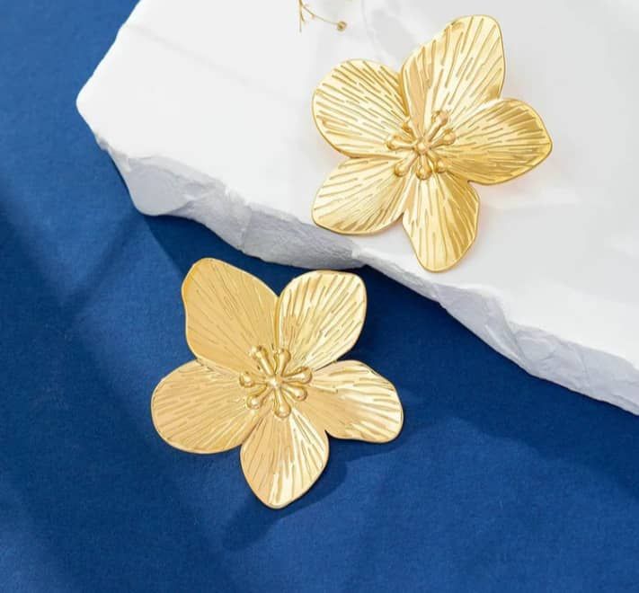Stainless Steel Earnings - SSEAR41-PVD Gold plated