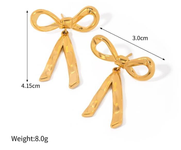 Stainless Steel Earnings - SSEAR62-PVD Gold plated
