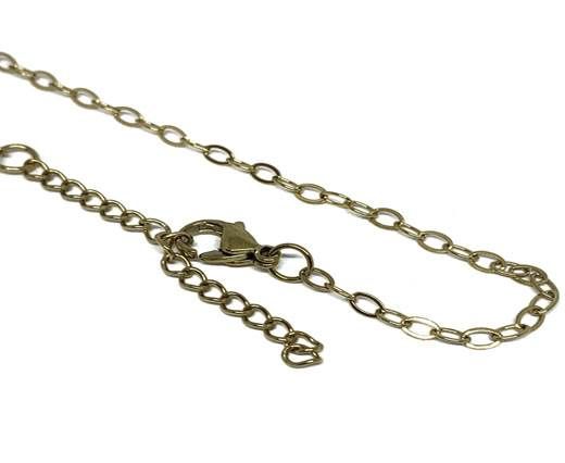 Stainless Steel Ready Necklace Chains,Gold,Item 30