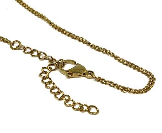 Stainless Steel Ready Necklace Chains,Gold,Item 34