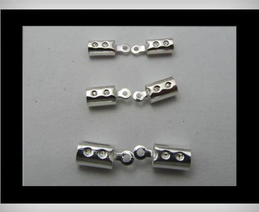 brass end cap FI7010 - Silver - 1mm