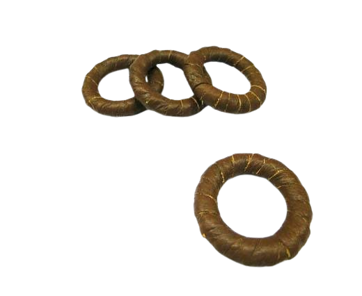 Leather Rings-Brown-34mm