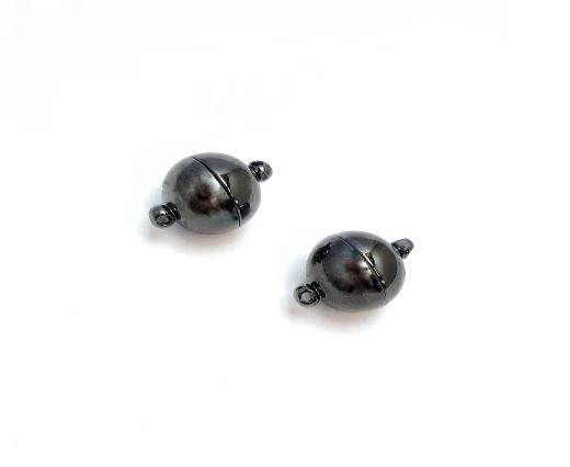 Magnetic Clasps, Zamak, Black, MG1 - 10mm