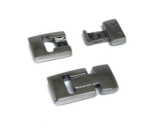 Stainless Steel Magnetic Clasp,Steel,MGST-119-12.7*4mm