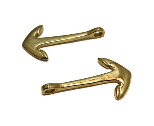 Stainless Steel Anchor Clasp,Gold,MGST-228-40*25*3mm