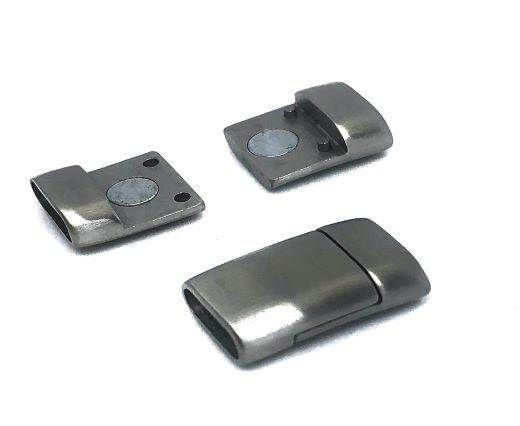 Stainless Steel Magnetic Clasp,Matt,MGST-272-12*4mm