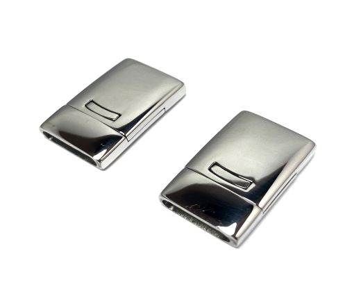 Stainless Steel Magnetic Clasp,Steel,MGST-109-14*2,5mm