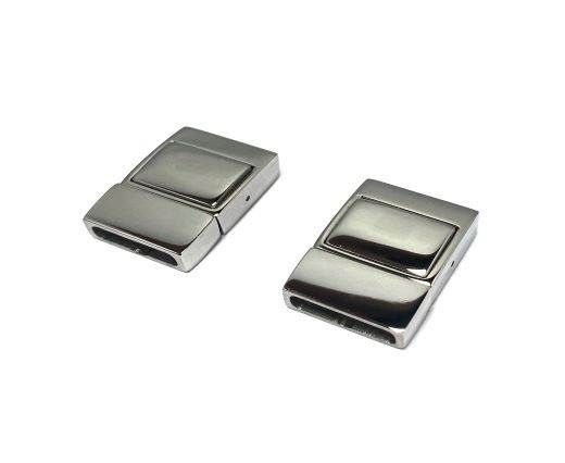 Stainless Steel Magnetic Clasp,Steel,MGST-168-14*3.5mm