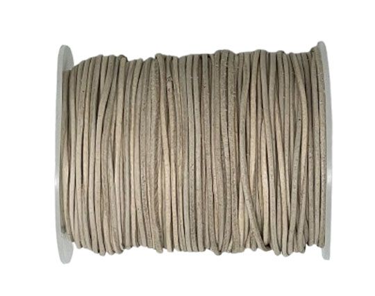 Round Leather Cord SE/R/01-Natural - 1,5mm