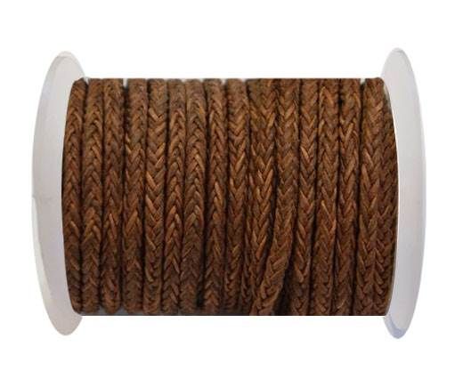 Round Braided Bolo Cords - 4mm - Vintage Tan