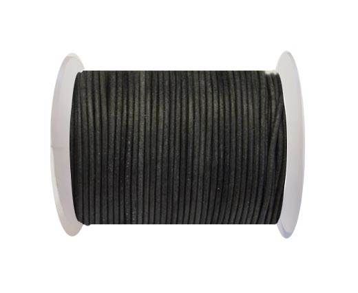 Cordoncino di cuoio-2mm - Vintage Nero