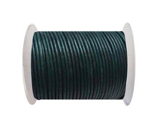 Round Leather Cord SE/R/Blue Green - 3mm