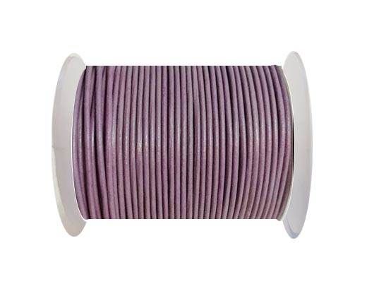 Round Leather Cord -1mm - PASTEL PURPLE