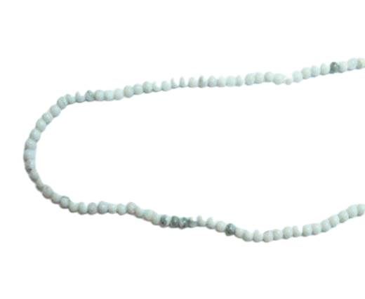 Round Natural stones - 2mm - Howlite