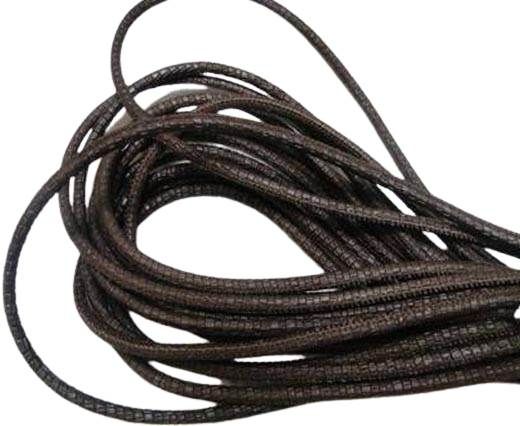 Round stitched nappa leather cord 6mm