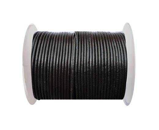 Round Leather Cord SE/R/03-Dark Brown - 4mm