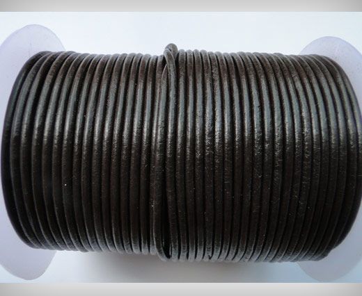 Round Leather Cord SE/R/03-Dark Brown - 5mm