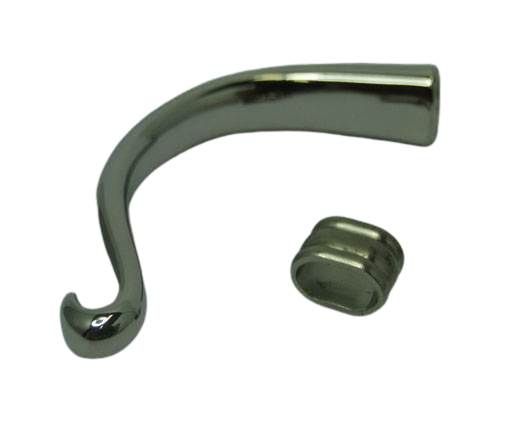 Stainless Steel Half Cuff Bracelet Hook Clasp MGST-159-4mm