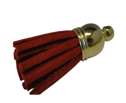 Tussels-Suede-Gold Caps-Red-30mm