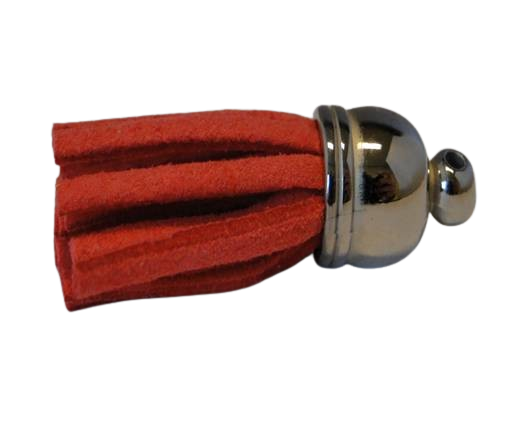 Tussels-Suede-Silver Caps-Dark Pink-30mm