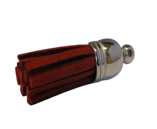 Tussels-Suede-Silver Caps-Red-30mm