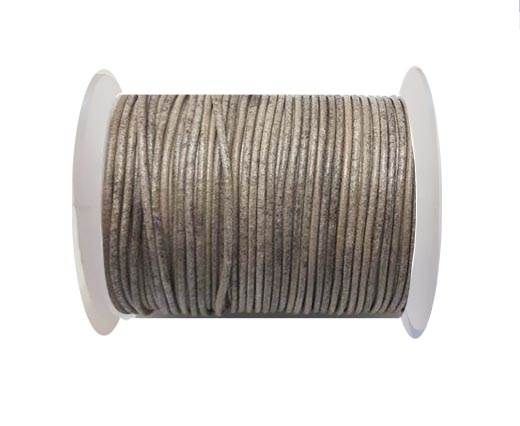 Round leather cord-2mm-vintage taupe