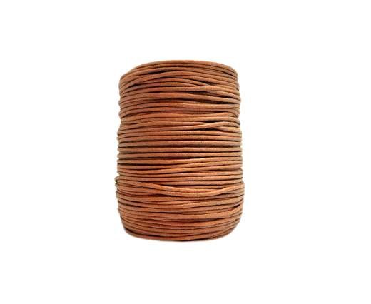 Wax Cotton Cords - 1mm - Rust 