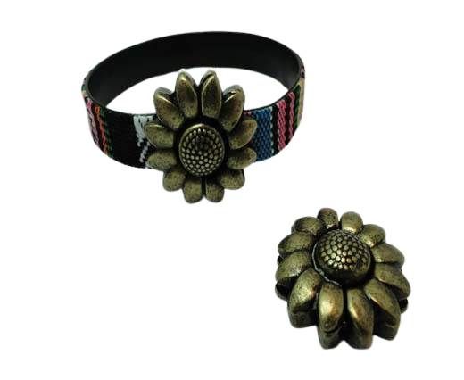 Zamak magnetic clasp MGL-344-10*3mm-Antique GOLD