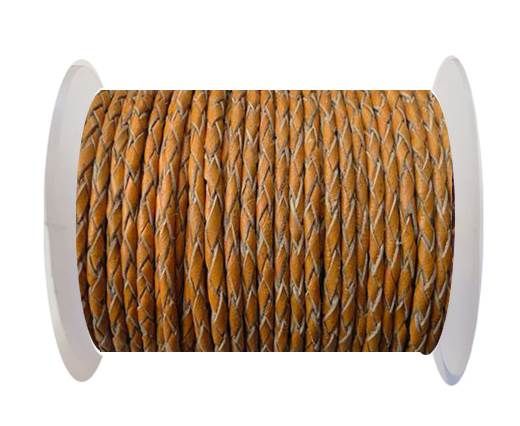Round Braided Leather Cord SE/B/2005-Fire Opal-3mm