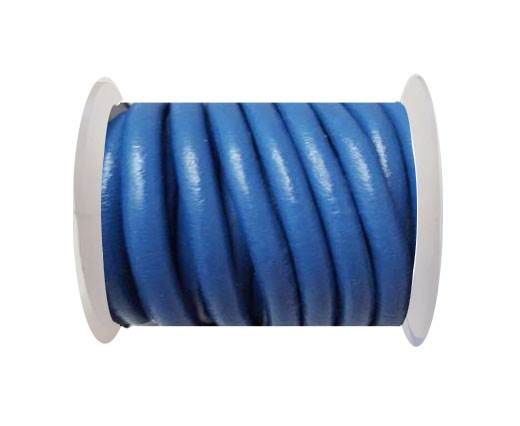 Round Leather Cord 4mm-Blue