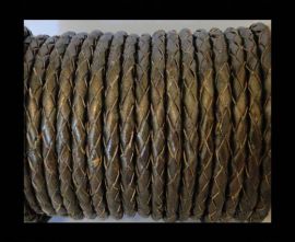 Round Braided Leather Cord SE/M/Taambaa - 3mm