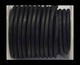 Round Leather Cord - Vintage Blue-5mm