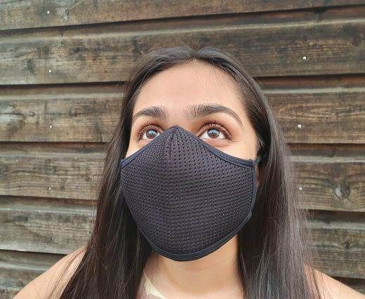 6 ply cotton washable masks - Black