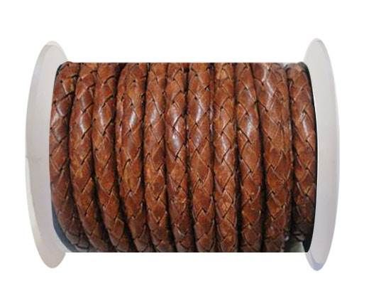 Braided Leather Cord 8 mm SE PB 10