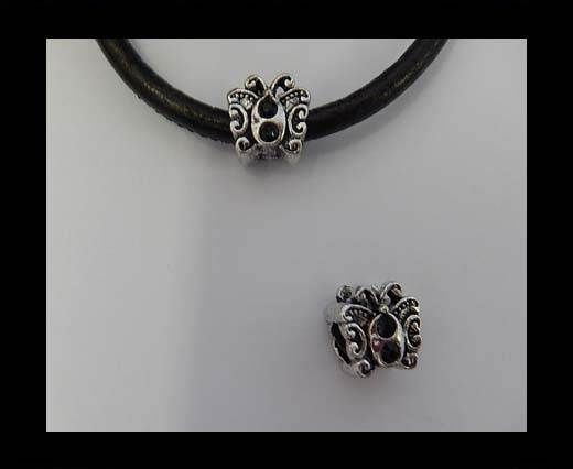 Zamak part for leather CA-4875-5mm Black Quartz