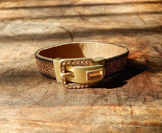 Leather Bracelets Supplies Bracelet21 - Gold