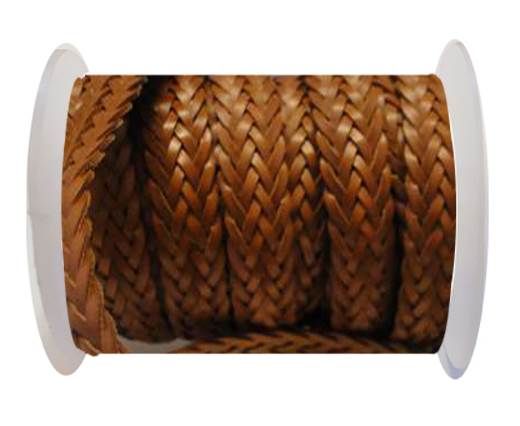 Flat Braided Cords-Style-2-12mm- Brown