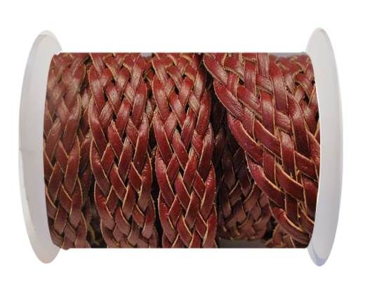 Flat Braided Cords-Style-4-18mm- Maroon