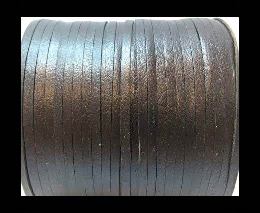 Cowhide Leather Jewelry Cord - 5mm-27403 - Dark Brown